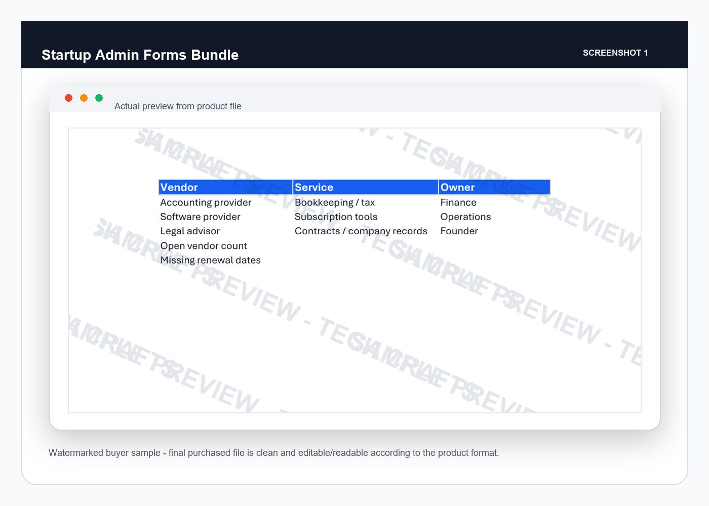 Startup Admin Forms Bundle - inner 01 screenshot